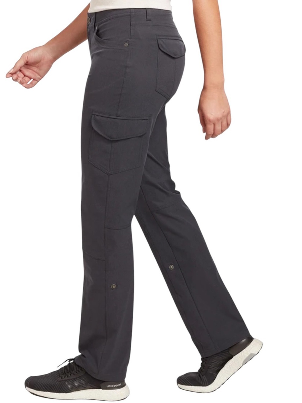 KUHL Freeflex Roll-Up Hiking Pants Koal Size 8 Reg 6326 Cargo Convertible - Picture 3 of 16